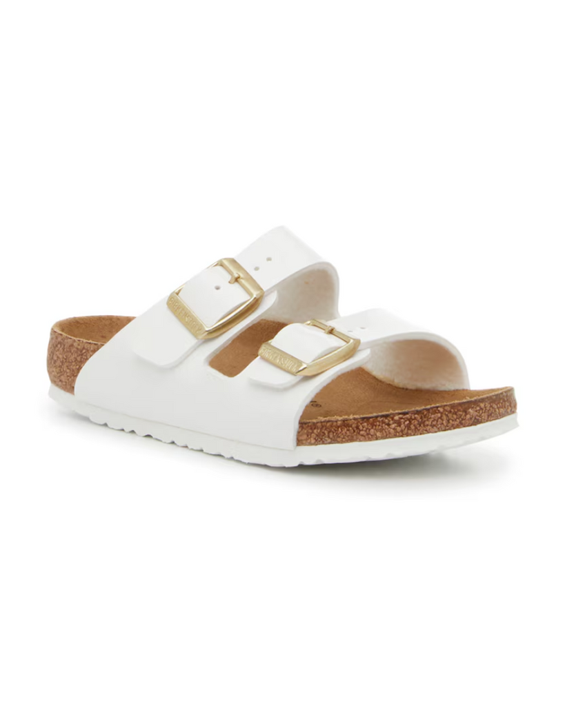 Teen/Adult Arizona Patent Sandals - White