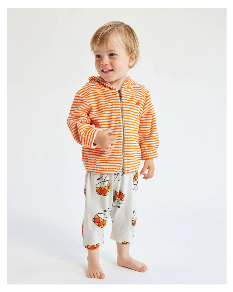 Baby Stripe Hoodie - Orange
