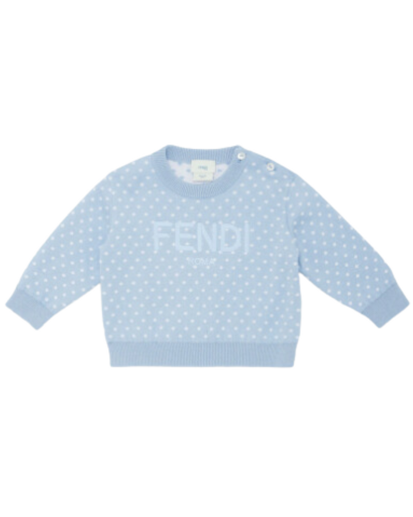 Baby Dot All Over Top - Blue