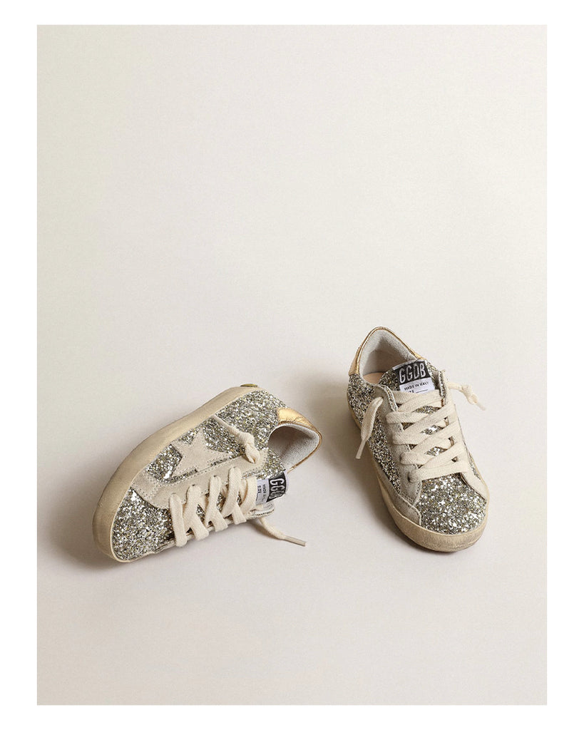 Baby Super-Star Glitter Sneakers - Gold