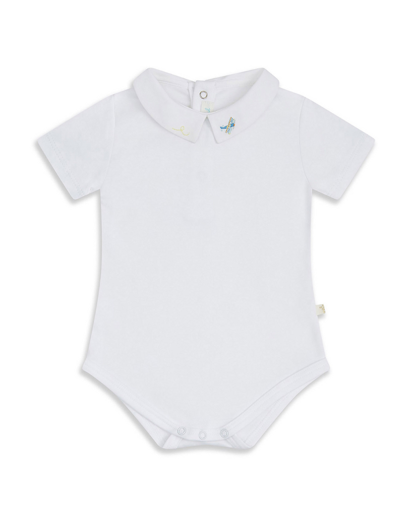 Baby Airplane Embroidered Onesie