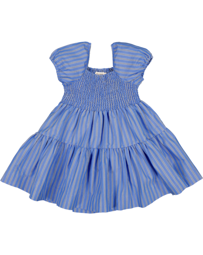 Dyman Dress - Cornflower Stripe