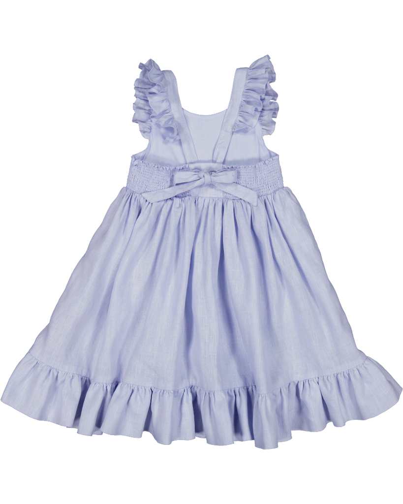 Danita Frill Dress - Blue Mist