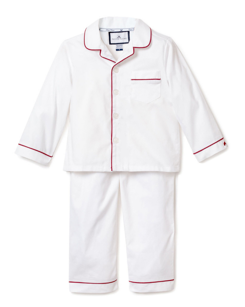 Pajama Set with Red Piping