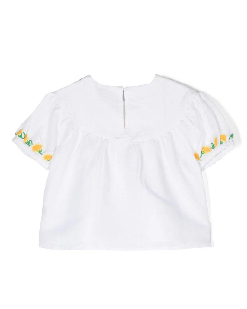 Sunflower Embroidered Top