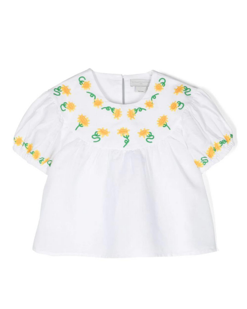 Sunflower Embroidered Top
