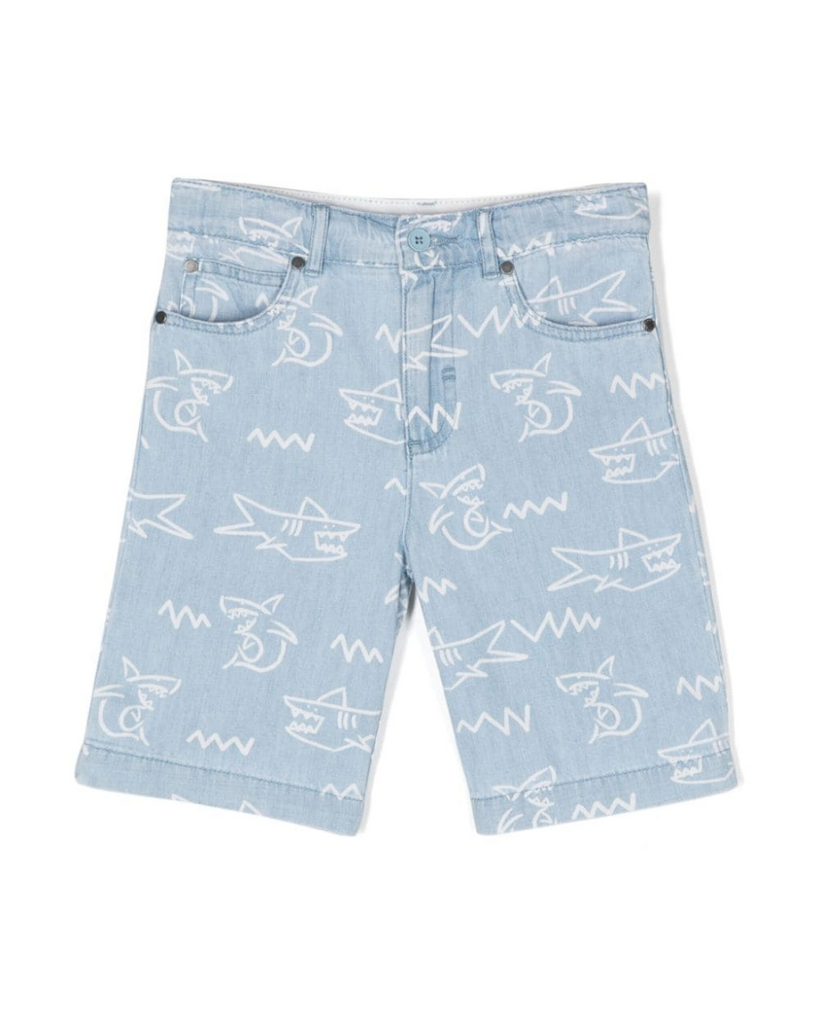 Shark Denim Shorts