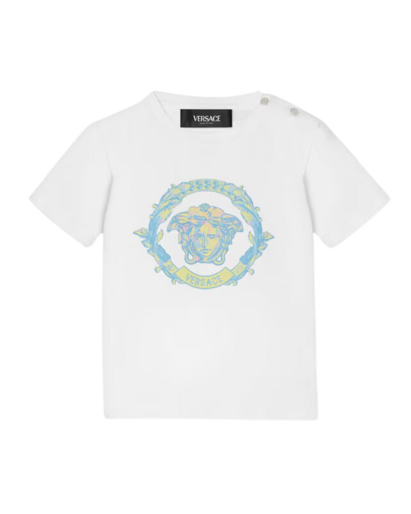 Baby Barocco Wave Crest Logo T-Shirt
