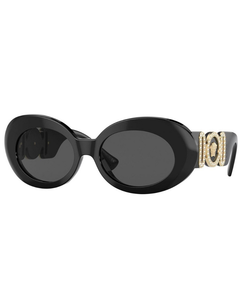 Biggie Oval Sunglasses - Black