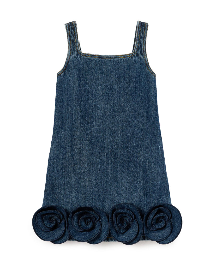 Denim Flower Dress