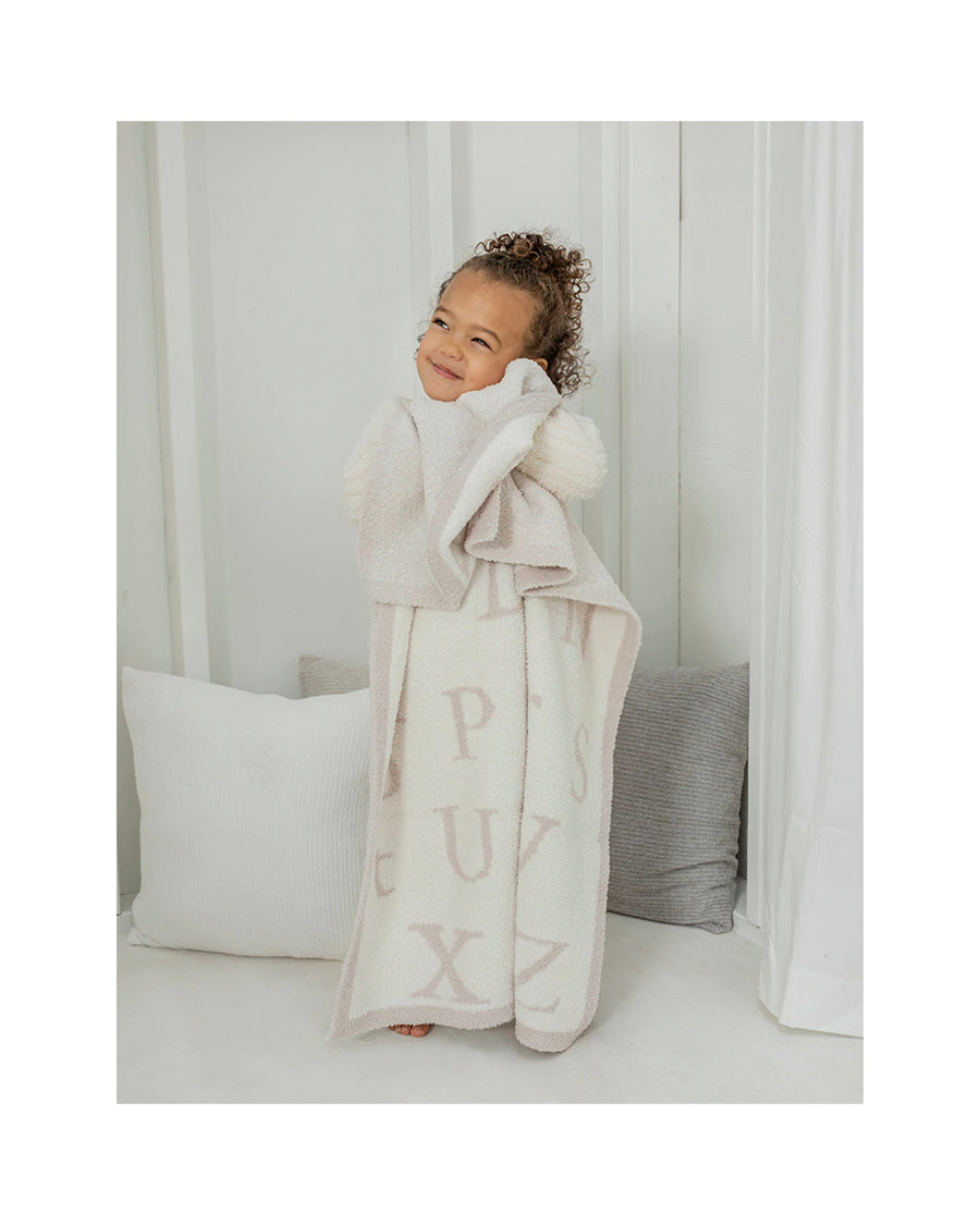 Barefoot Dreams CozyChic ABC Knit Blanket