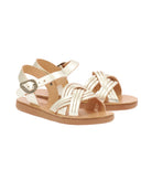 Ancient Greek Sandals Platinum Little Electra