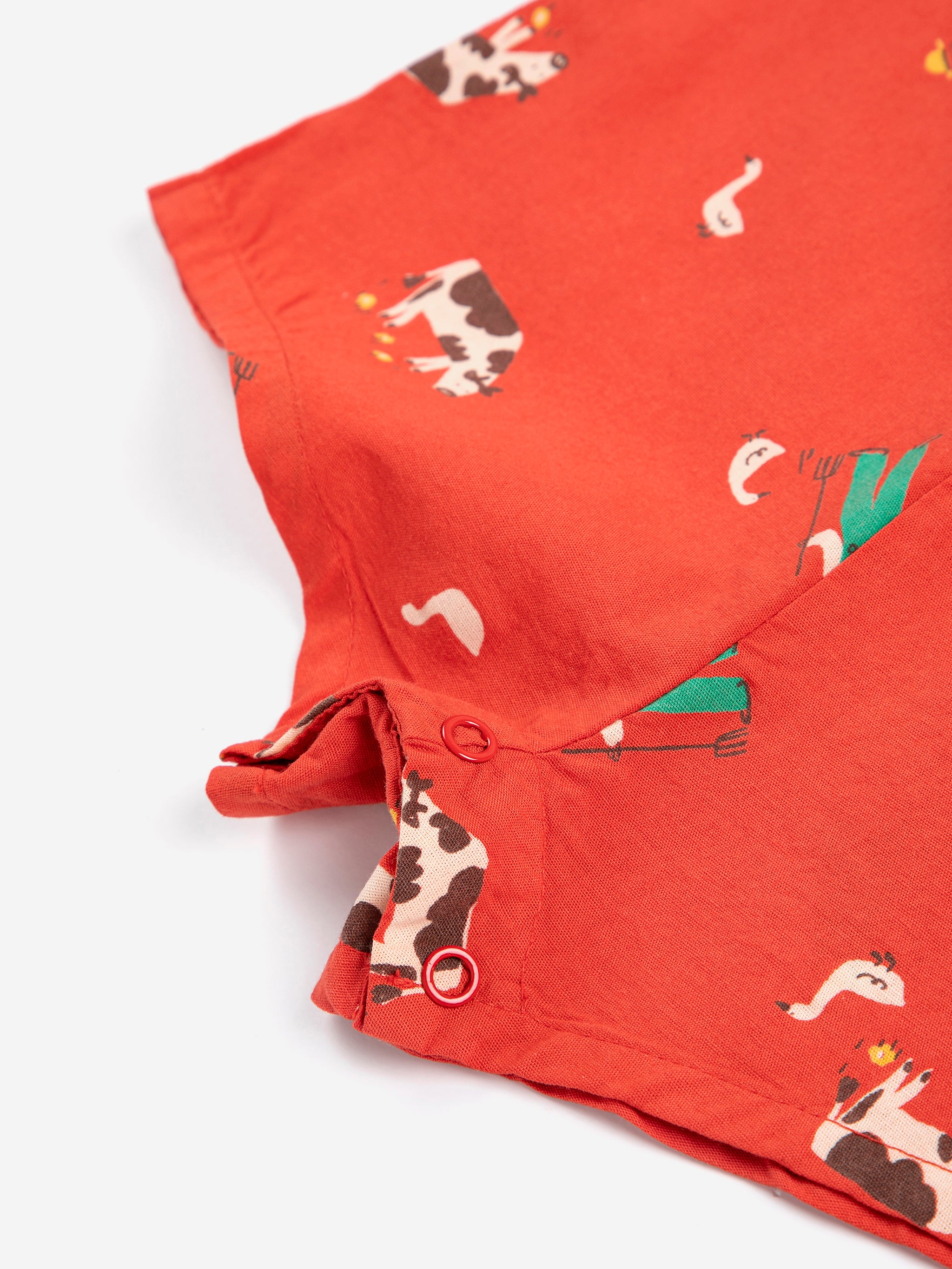 Farm Adventure All Over Playsuit - Red