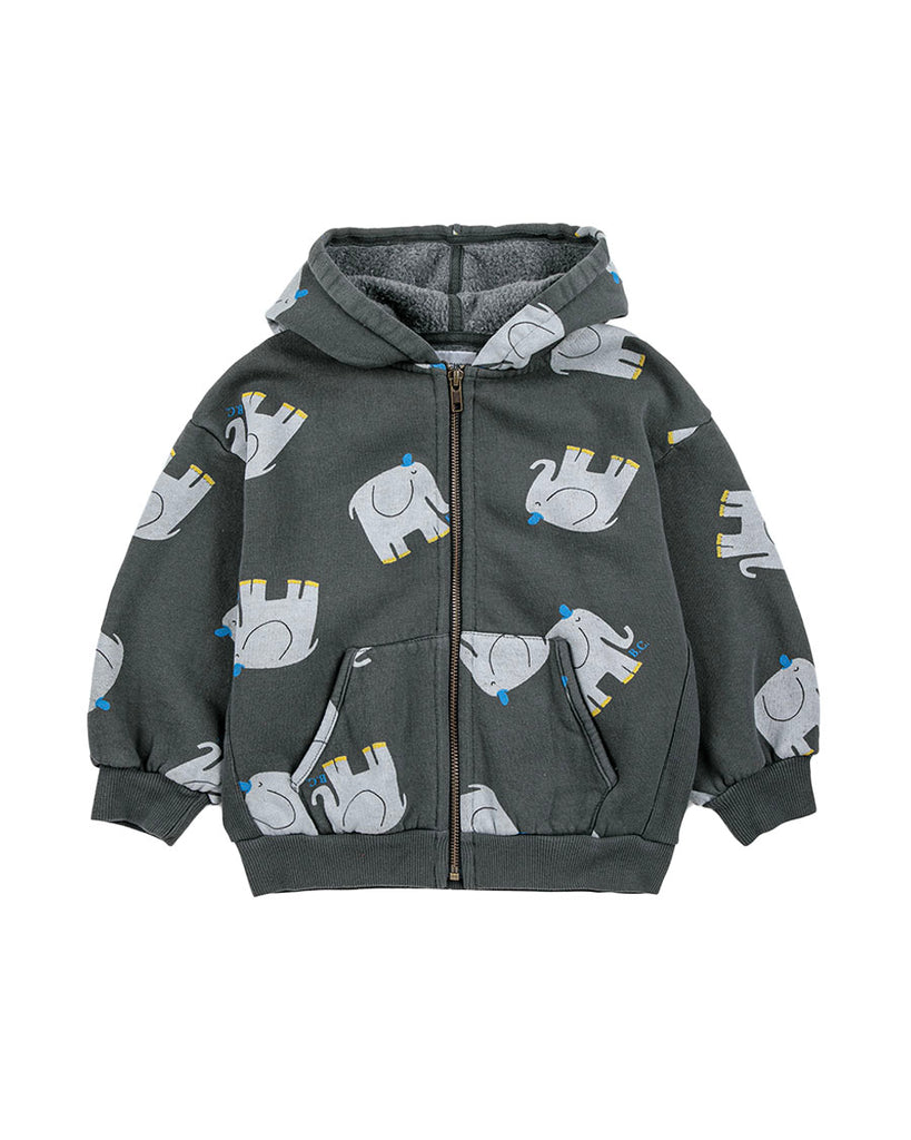 The Elephant All-Over Zipped Hoodie