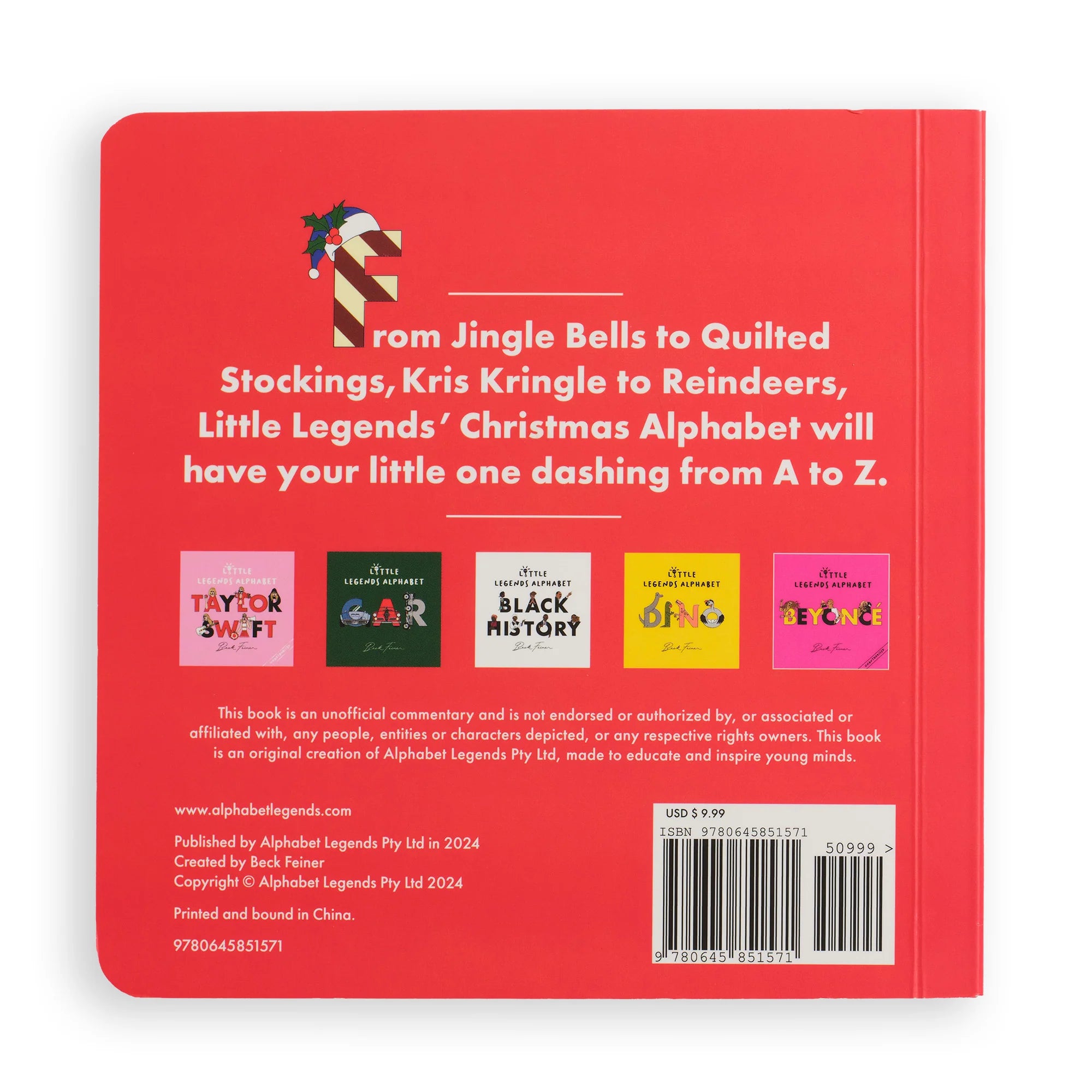 Christmas Little Legends Alphabet Board Book – English Rabbit