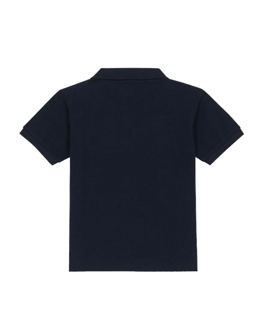 Comme des Garcon Logo Polo Navy