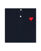 Comme des Garcon Logo Polo Navy