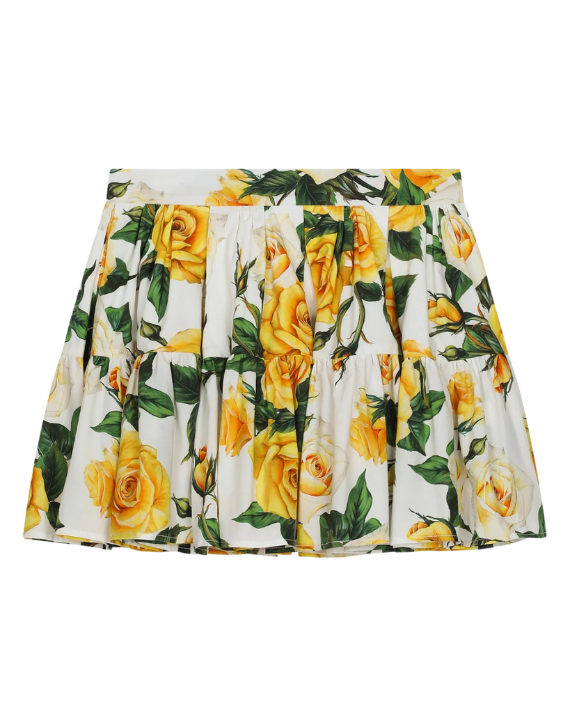 Poplin Floral Skirt