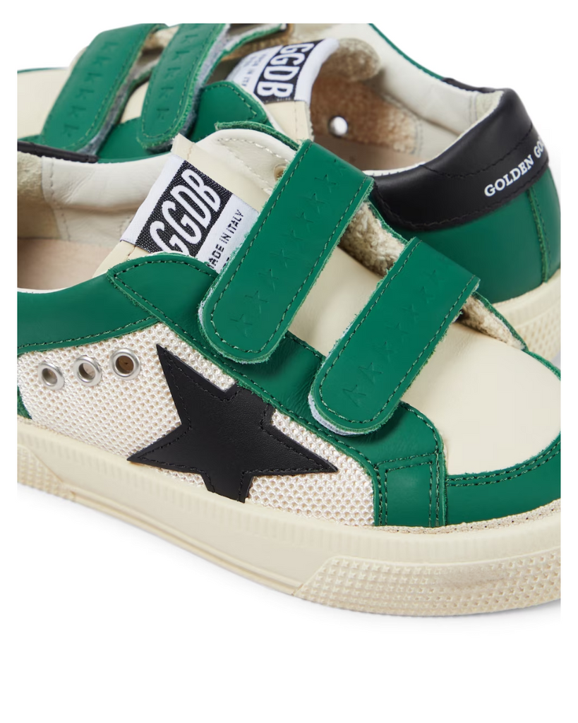 Teen/Adult May School Sneakers - Green/Black