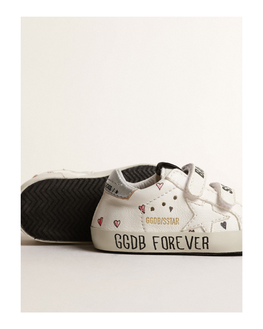 Golden goose top heart sneakers