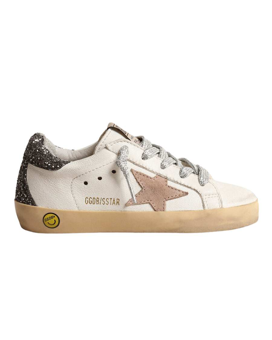 Kids Super Star Glitter Heel Sneakers English Rabbit