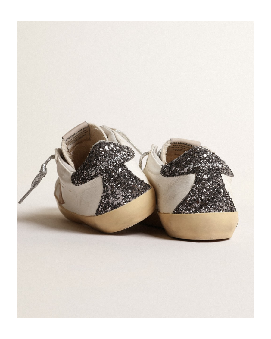 Kids Super Star Glitter Heel Sneakers – English Rabbit