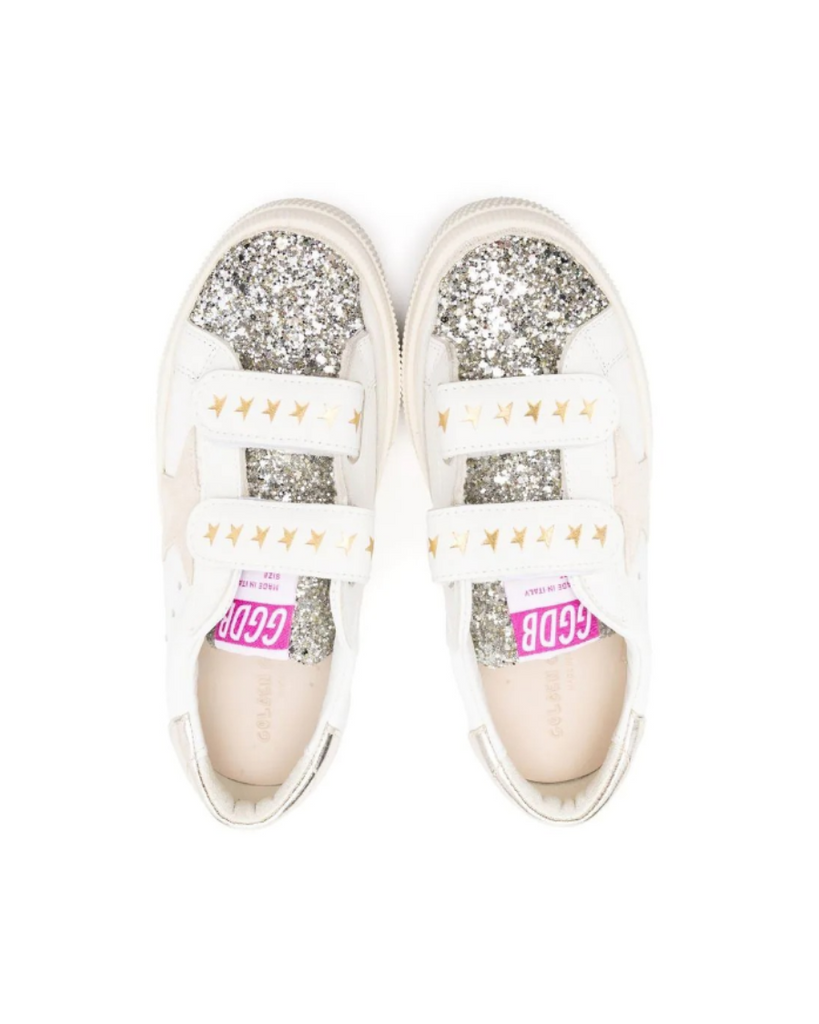 Baby May School Glitter Suede Sneakers