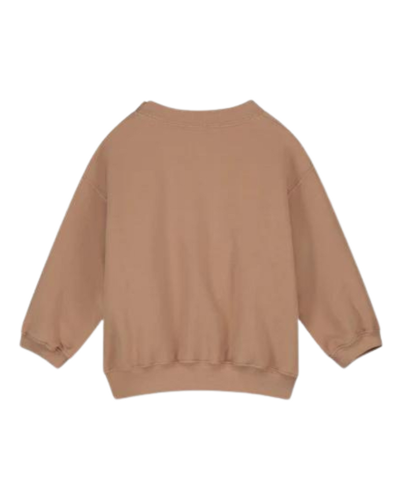 Baby Dropped Shoulder Sweater - Biscuit