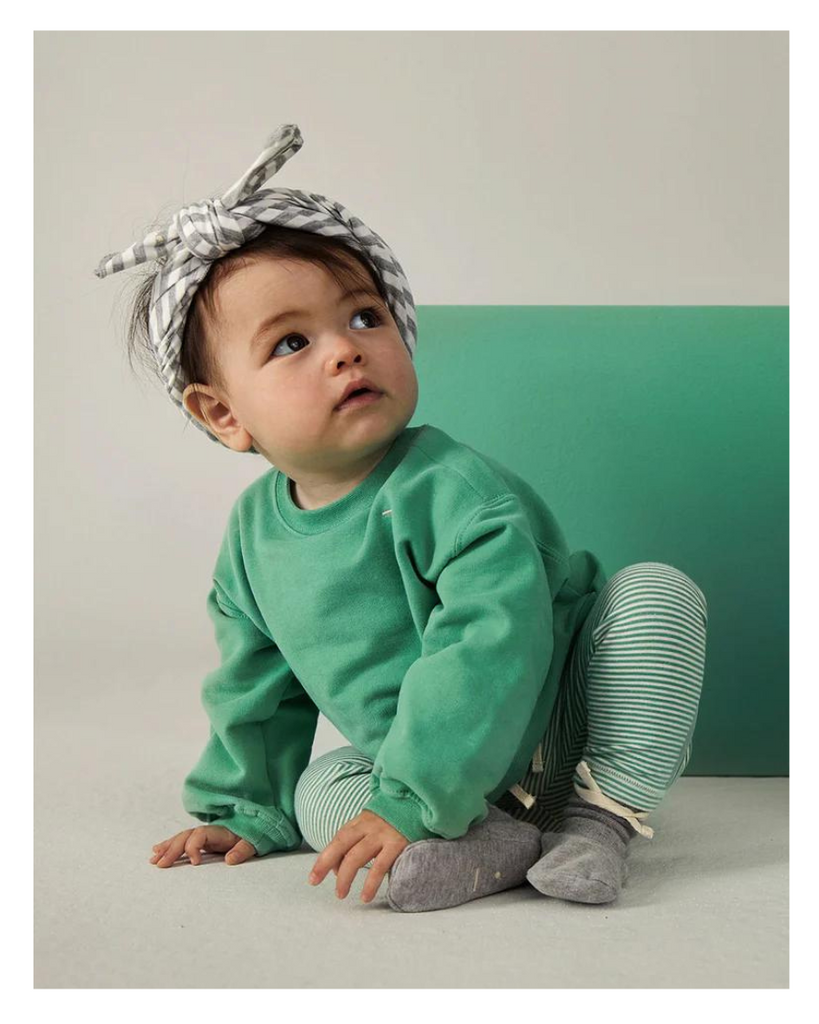 Baby Dropped Shoulder Sweater - Bright Green