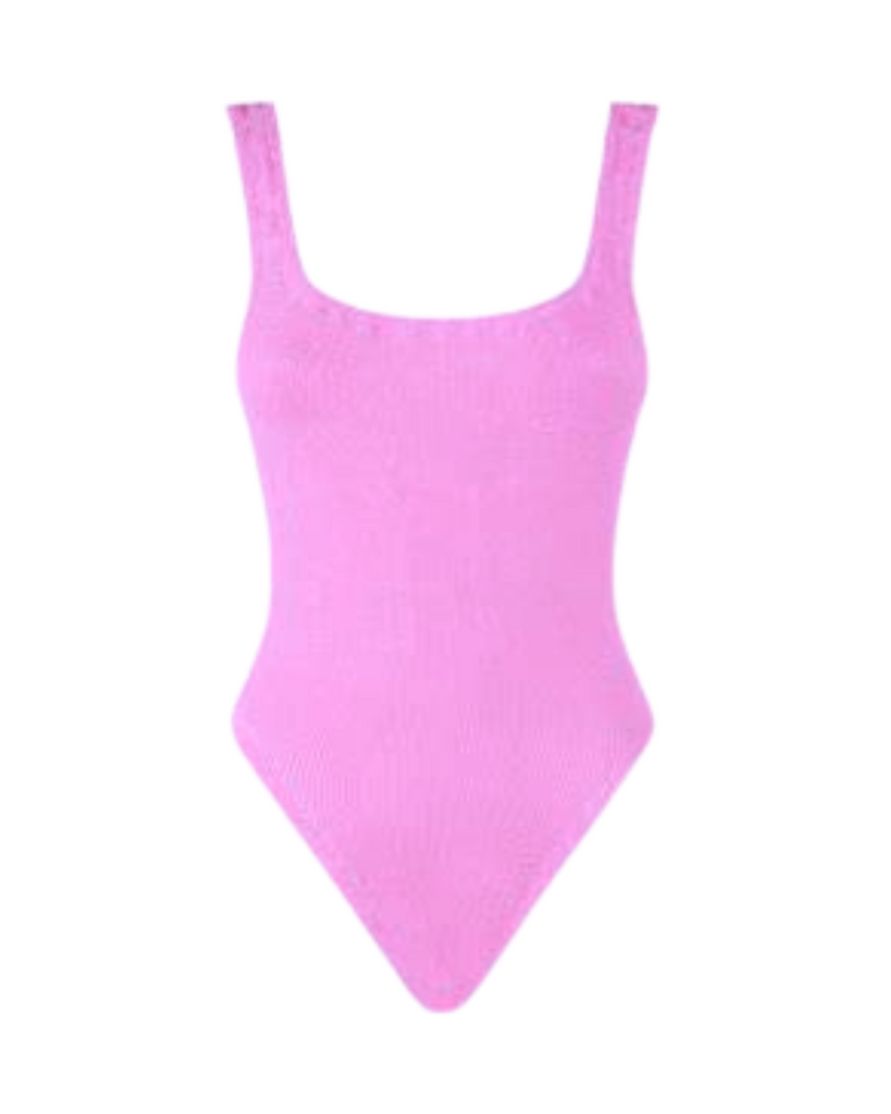 Womens Square Neck Swimsuit - Bubblegum