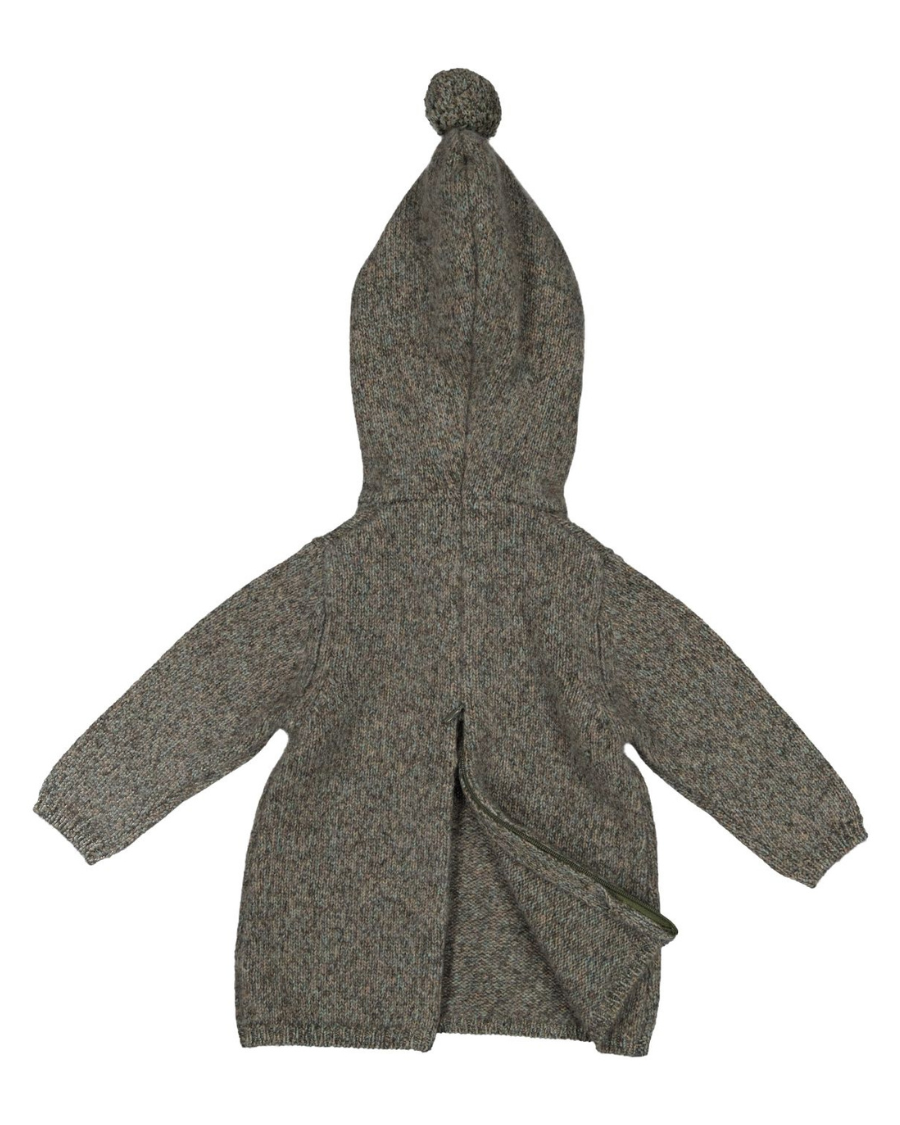 Baby Burnou Coat - Marble Green