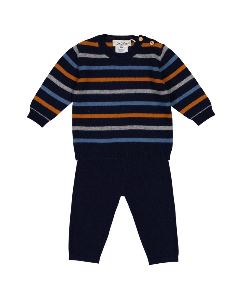 Baby Jacob Sweater Set - Navy