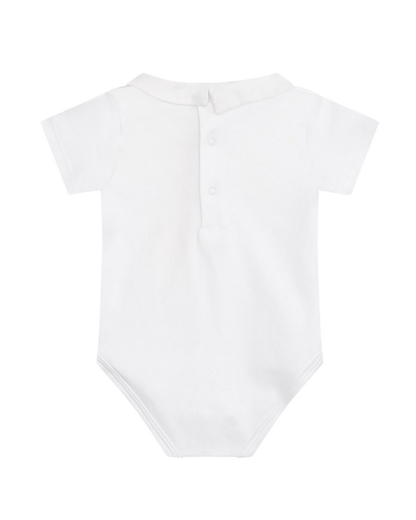 Baby Ethan Car Embroidered Collar Onesie