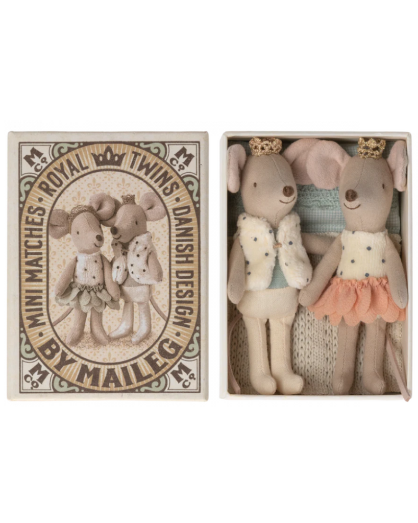 Royal Twins Mice In A Matchbox - Little Sister & Brother