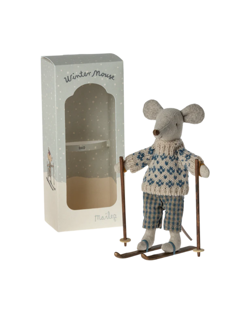 Winter Mouse with Ski Set - Dad