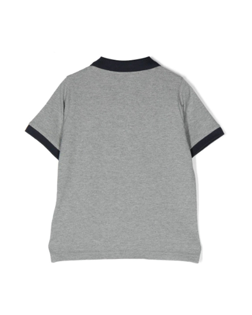 Moncler Logo Polo Shirt Grey
