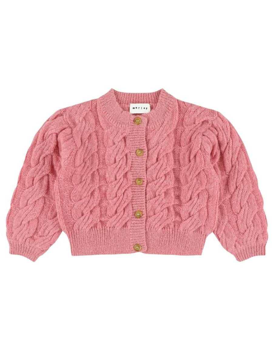 Tilda Cable Cardigan - Rose