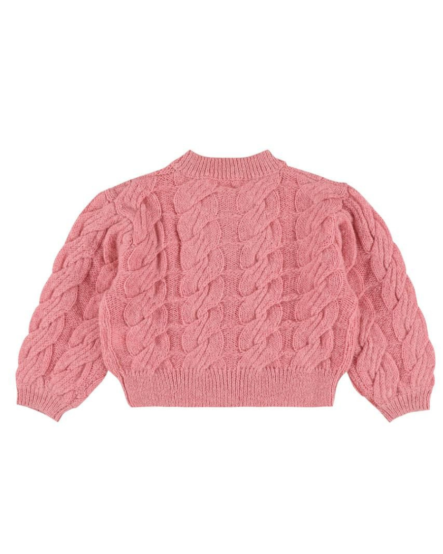 Tilda Cable Cardigan - Rose