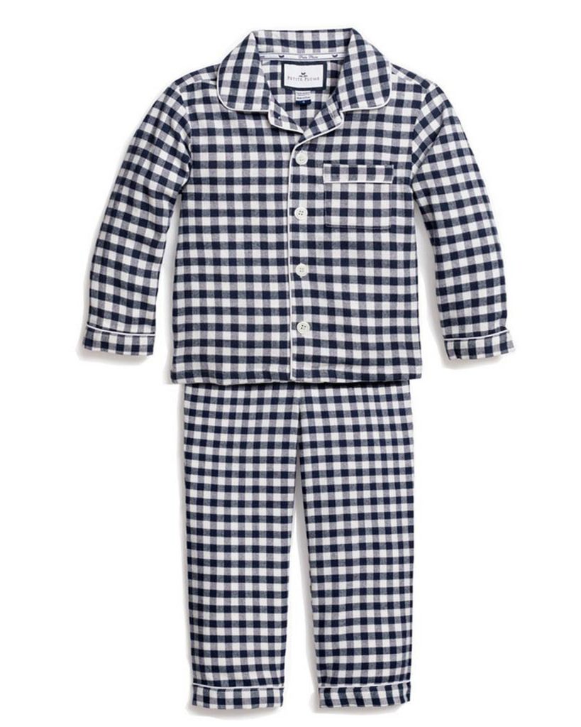 Gingham Twill Pajama Set