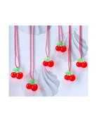 Pop Cutie Crystal Cherry Necklace