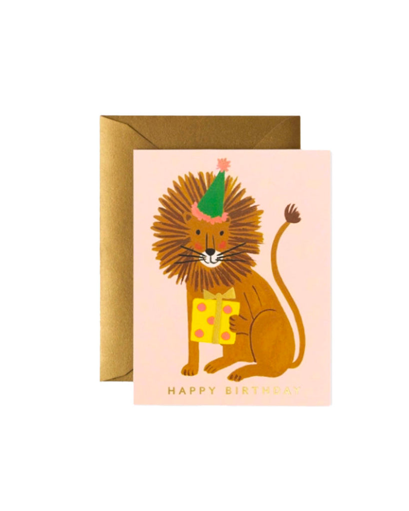 Lion Birthday Greeting Card
