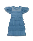 SP Dot Mesh Tiered Dress