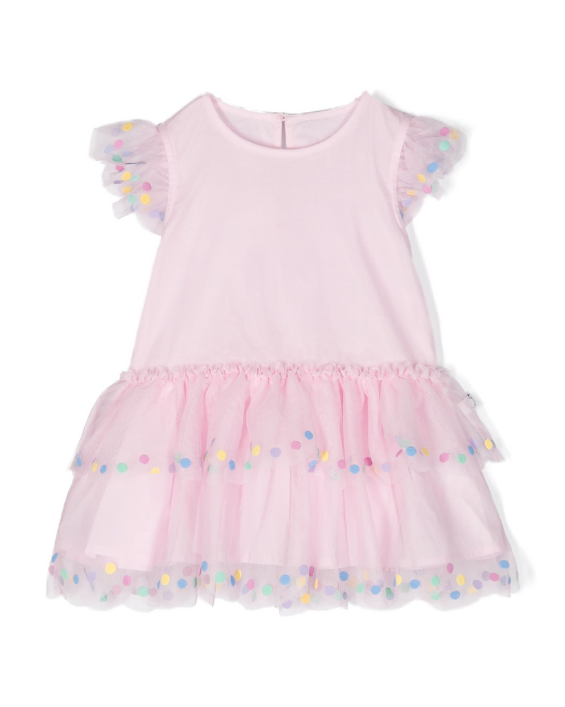 Baby Confetti Dot Frilled Sleeveless Dress