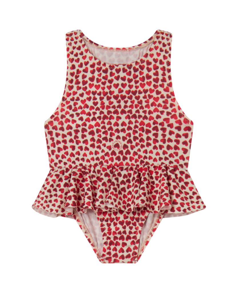 Baby Heart Ruffle Swimsuit