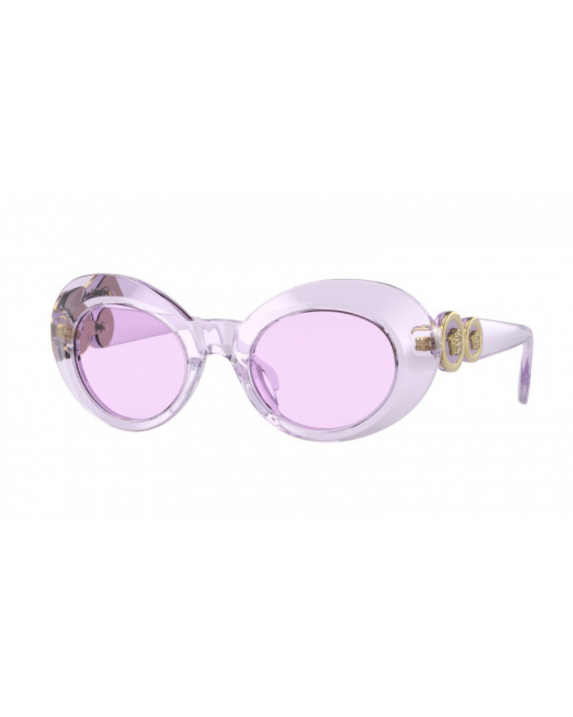 Biggie Oval Sunglasses - Transparent Lilac