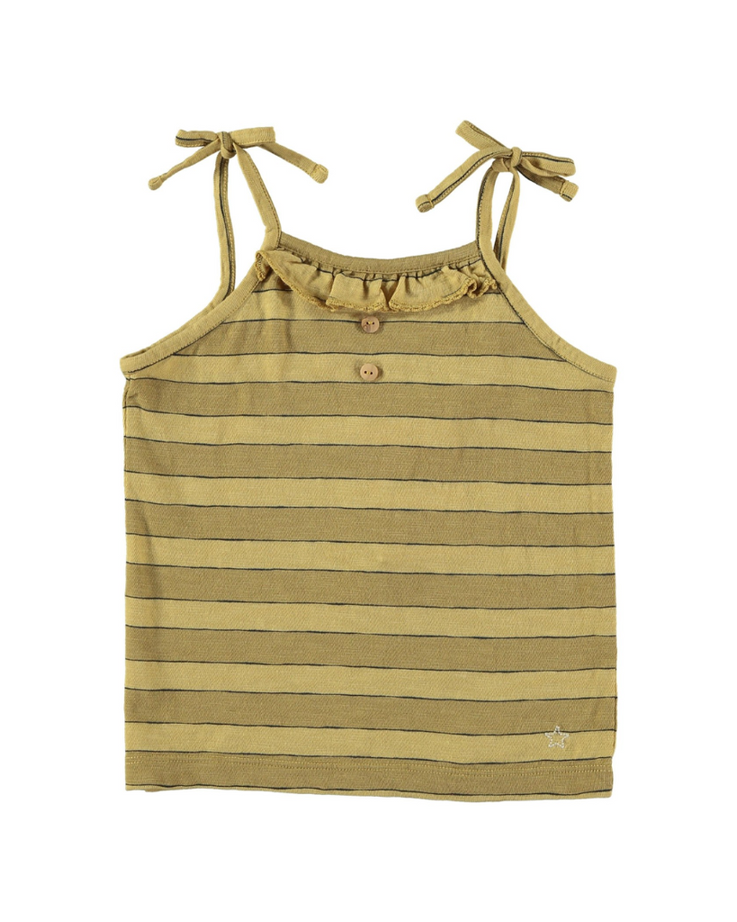 Buttoned Tank Top - Yellow