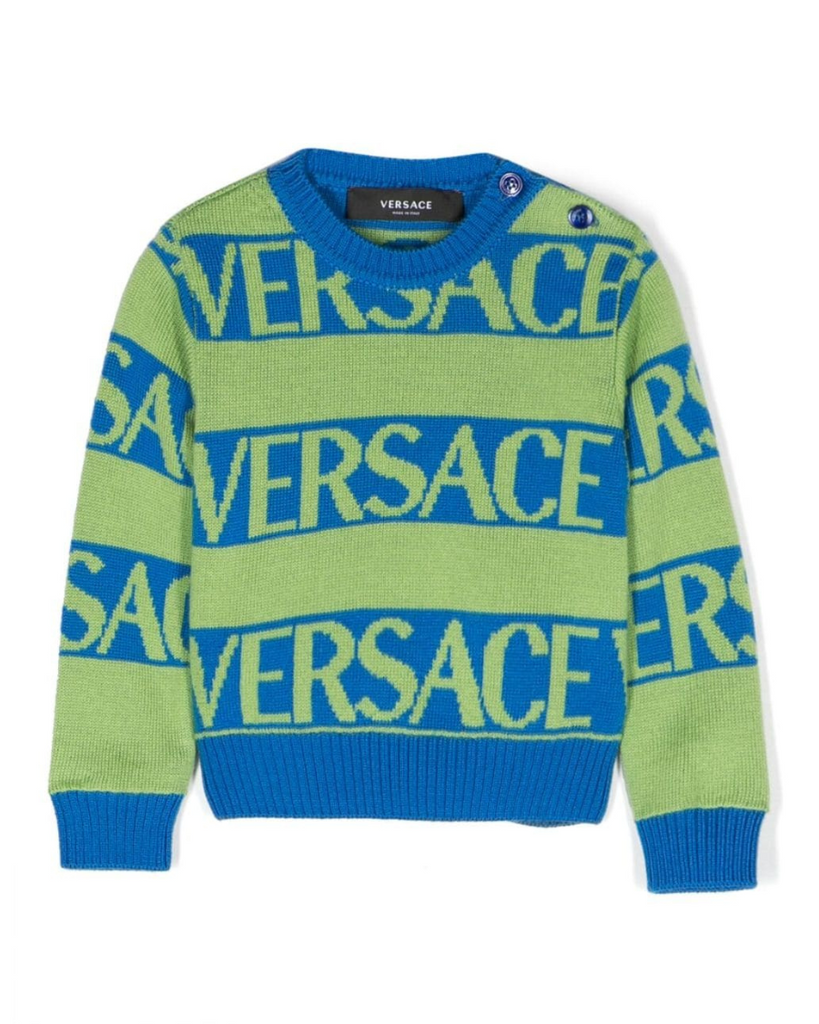 Versace blue online sweater