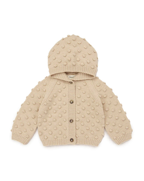 Hooded Popcorn Cardigan - Patina – English Rabbit