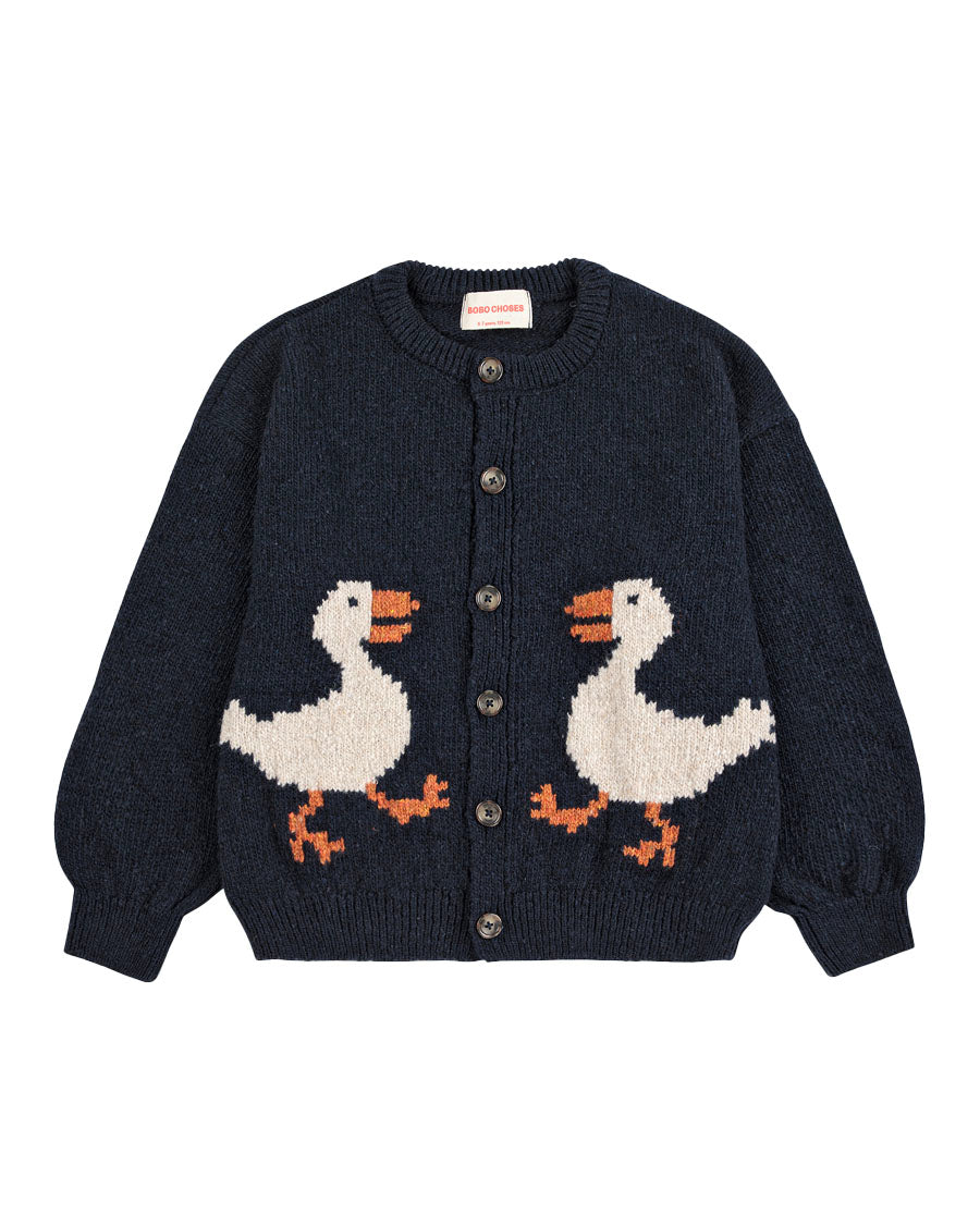 La Oca Cardigan - Navy Blue – English Rabbit