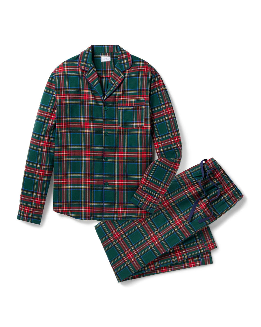 English Pyjamas Men's Brushed Twill Pajamas - Kensington Tartan – English Rabbit